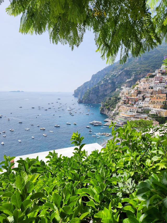 Scenic coastal view of Positano, Italy